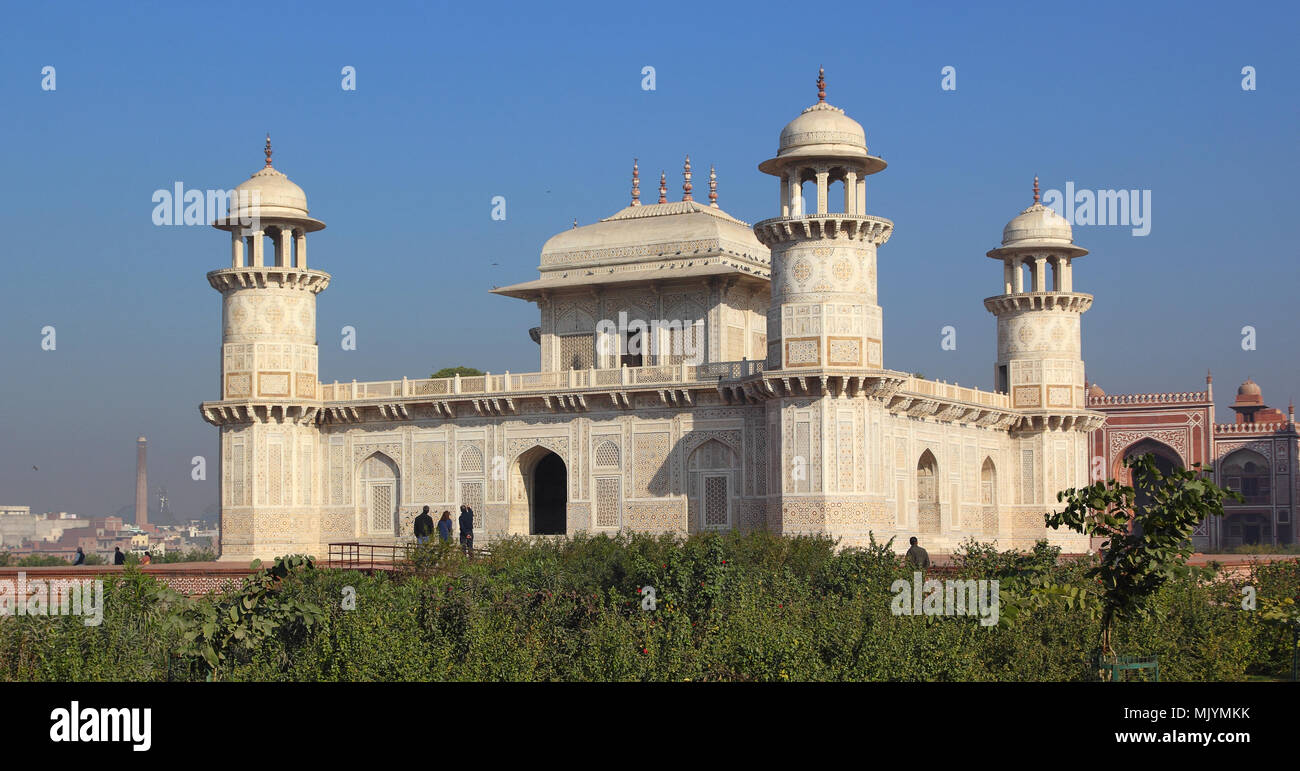 'Baby Taj' mausoleum in Agra -  a draft of the famous Taj Mahal. Stock Photo