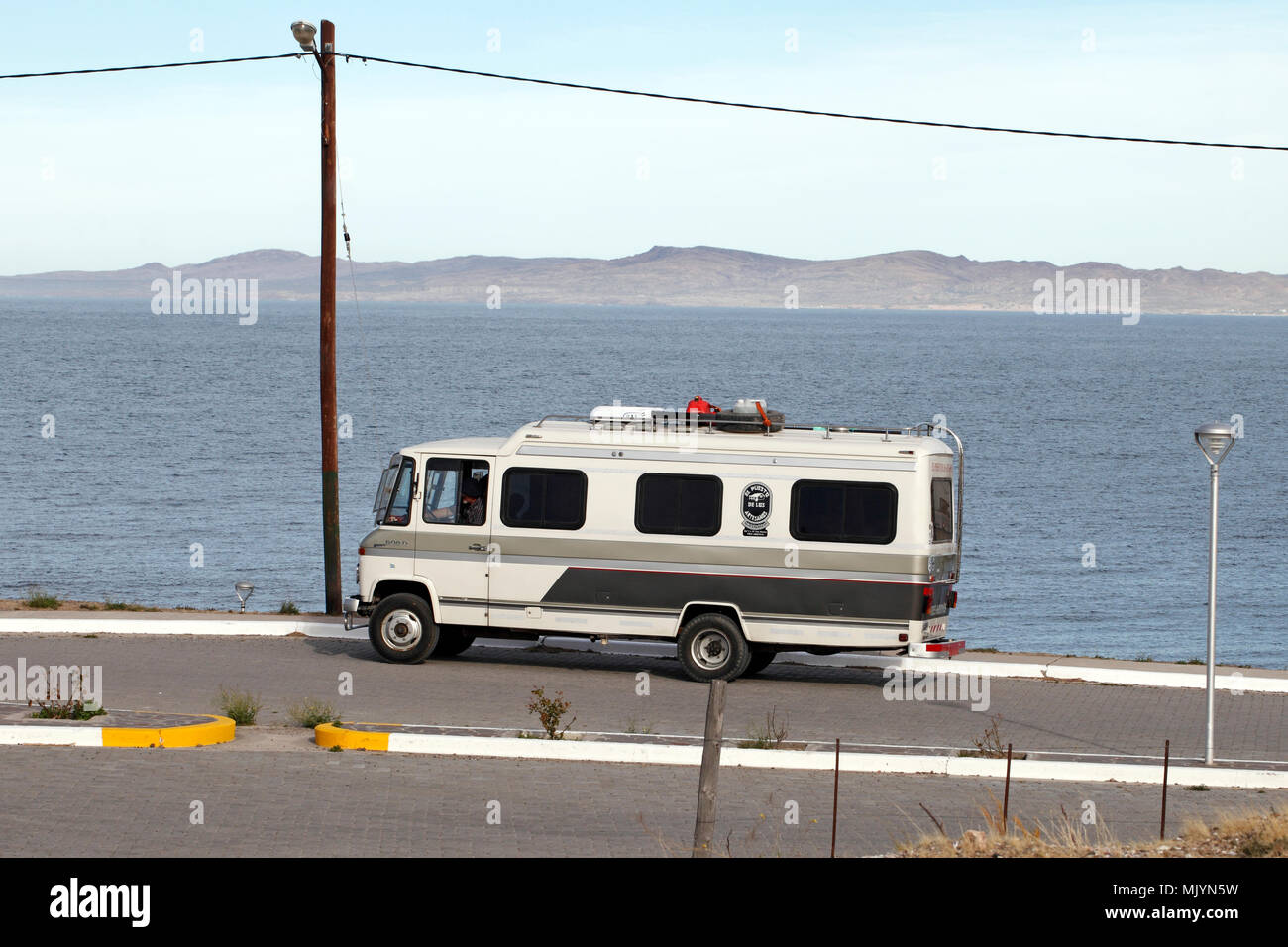 the great outdoors. Patagonia. Argentina. Mobile home holidays, campervan. Stock Photo