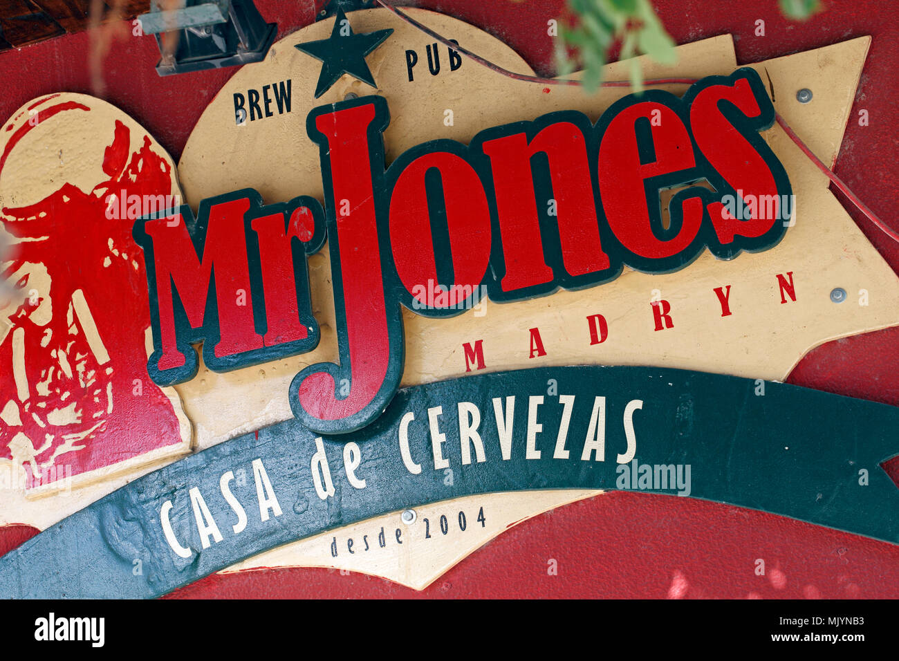 Mr Jones House of Beers, Puerto Madryn, Argentina. Stock Photo