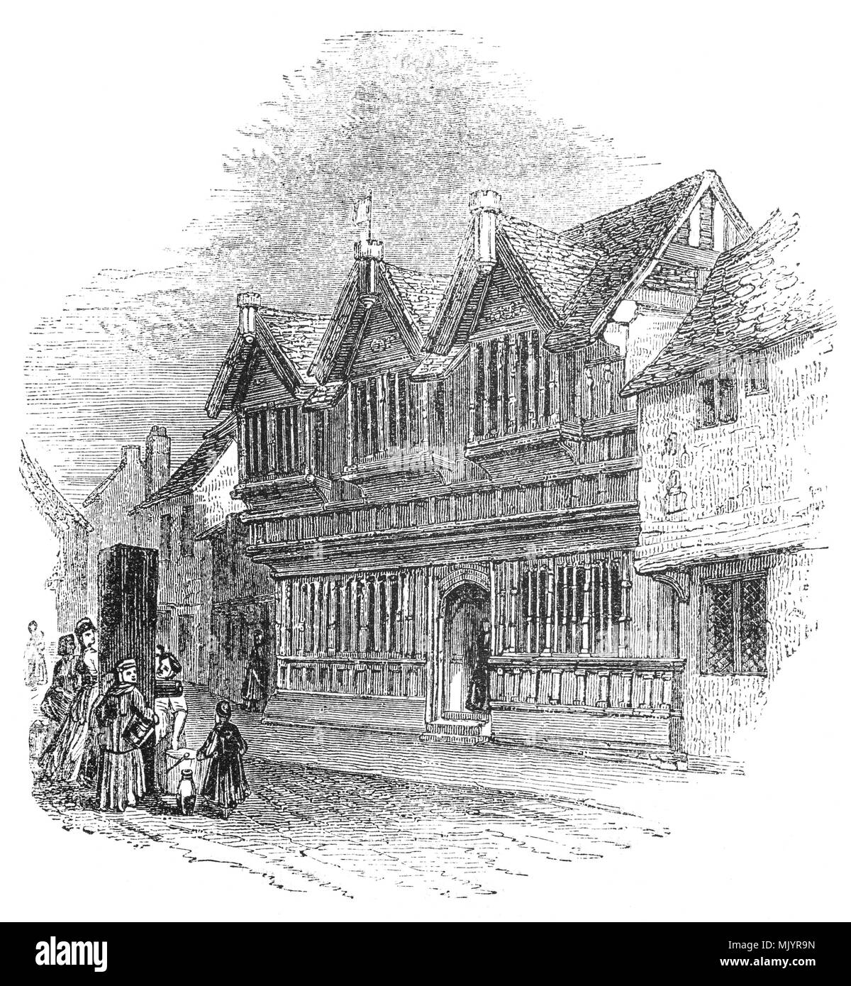 Old almshouse Black and White Stock Photos & Images Alamy