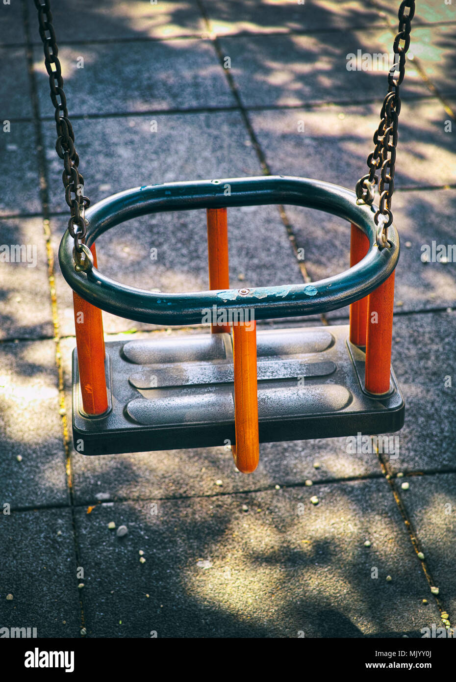 Playground Swing Seat High Resolution Stock Photography And Images Alamy