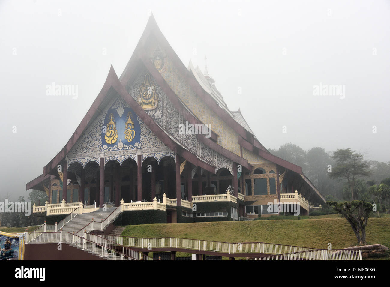 Chalermprakiat Sala Hall Of Wat Pa Huai Lat Temple On A - 