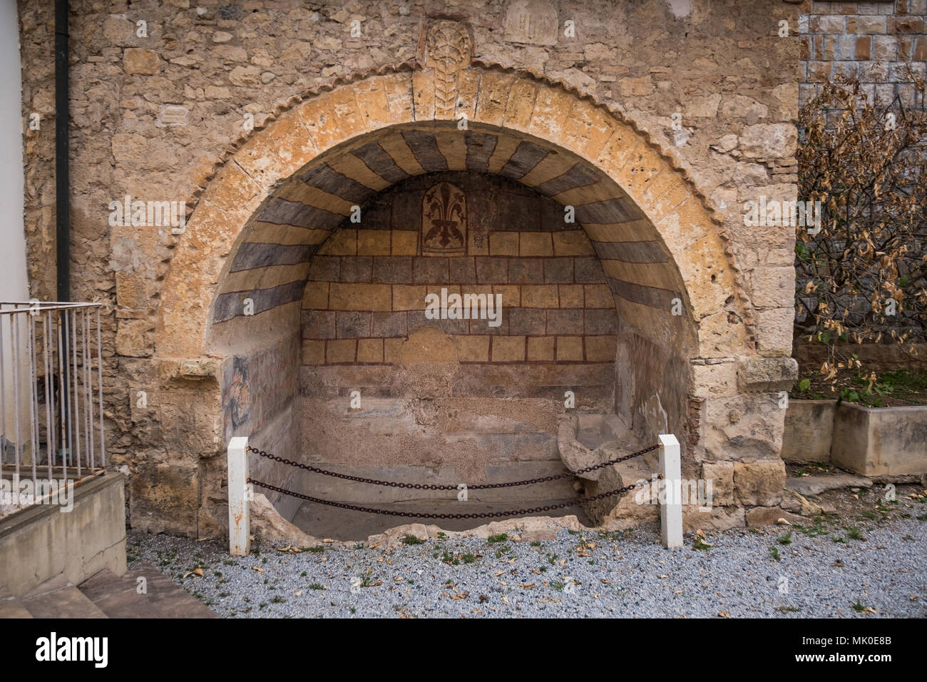 View Of Medieval Stone Arch In Village Stock Photos View Of