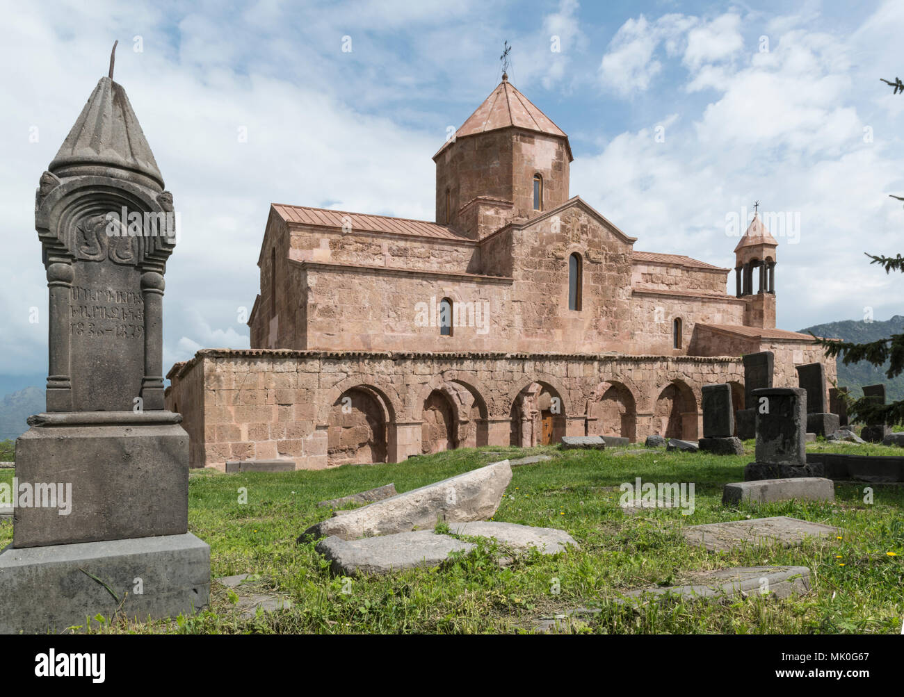 he Odzun church in the village Odzun, Lori province, Armenia Stock Photo