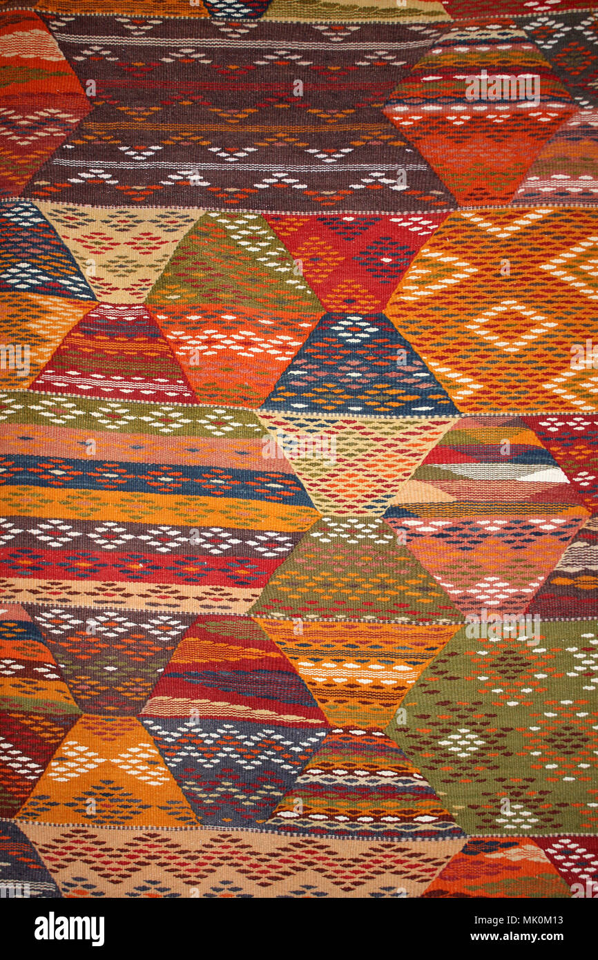 Berber Carpet Contemporary Design Stock Photo