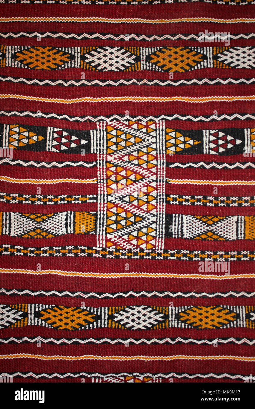 Berber Carpet Design Stock Photo