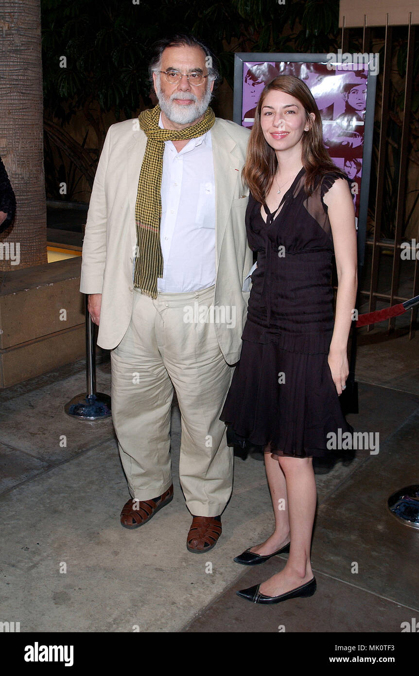 Francis Ford Coppola with wife and daughter Sofia Coppola – Stock