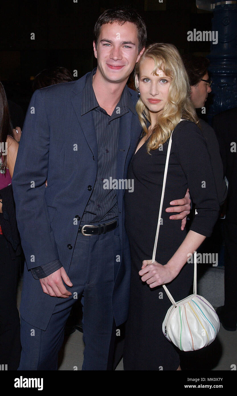 James D'Arcy and wife Lycy Punch arriving at the " Master & Commander Premiere The Far Side of