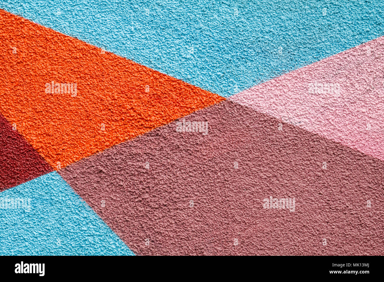Abstract colorful composition on a wall Stock Photo - Alamy