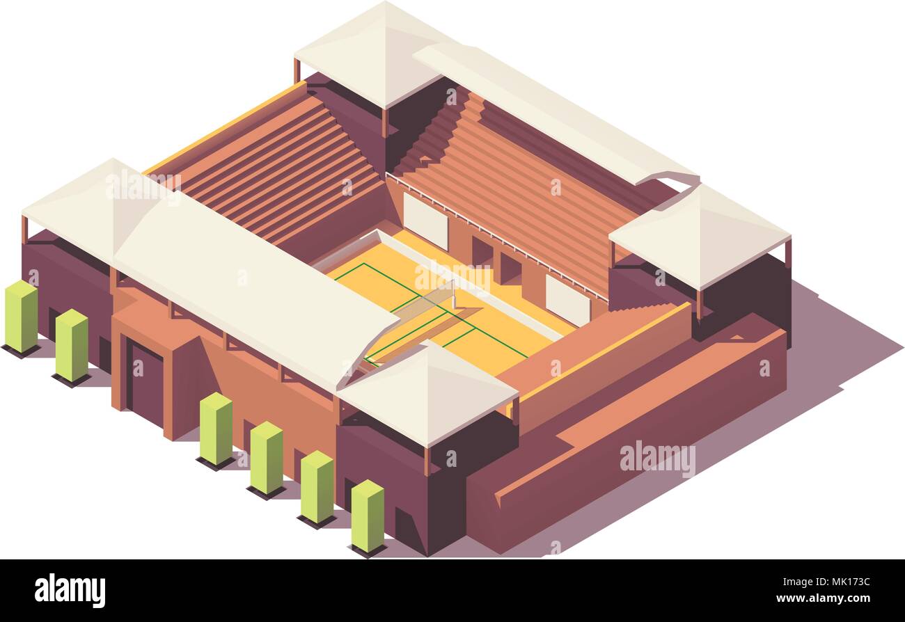 Vector low poly volleyball stadium Stock Vector Image & Art - Alamy