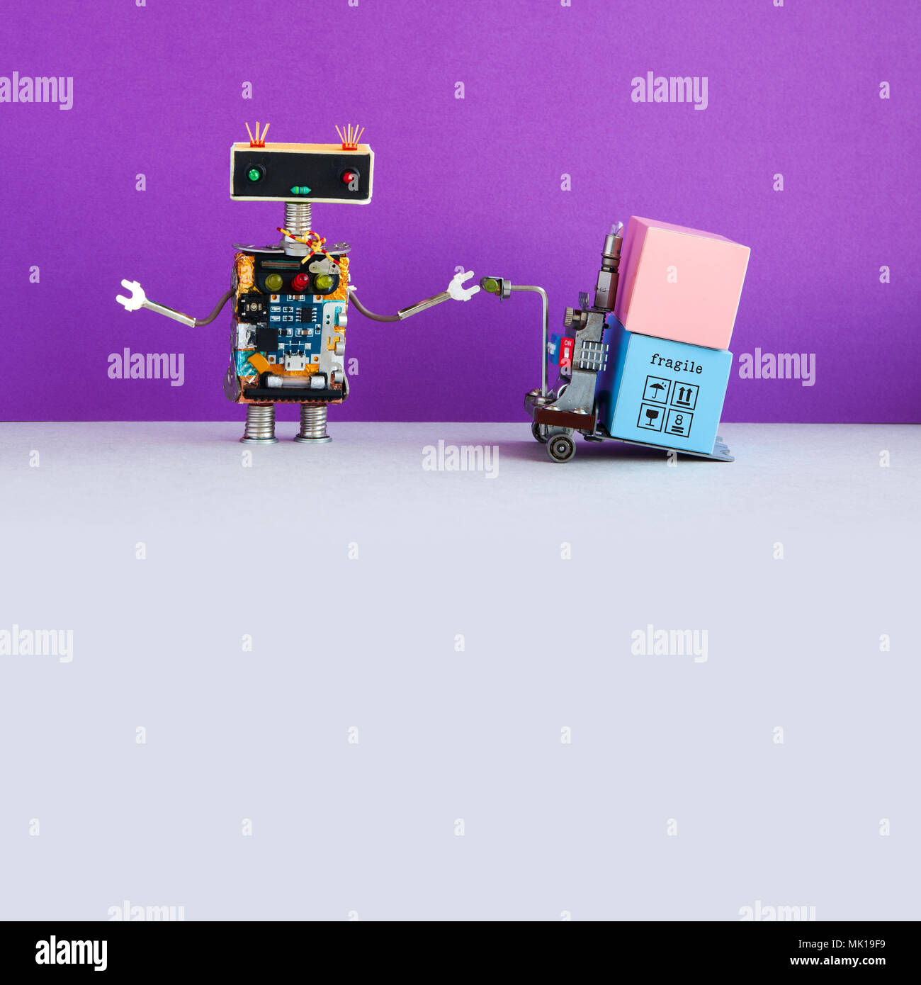 forklift robot toy