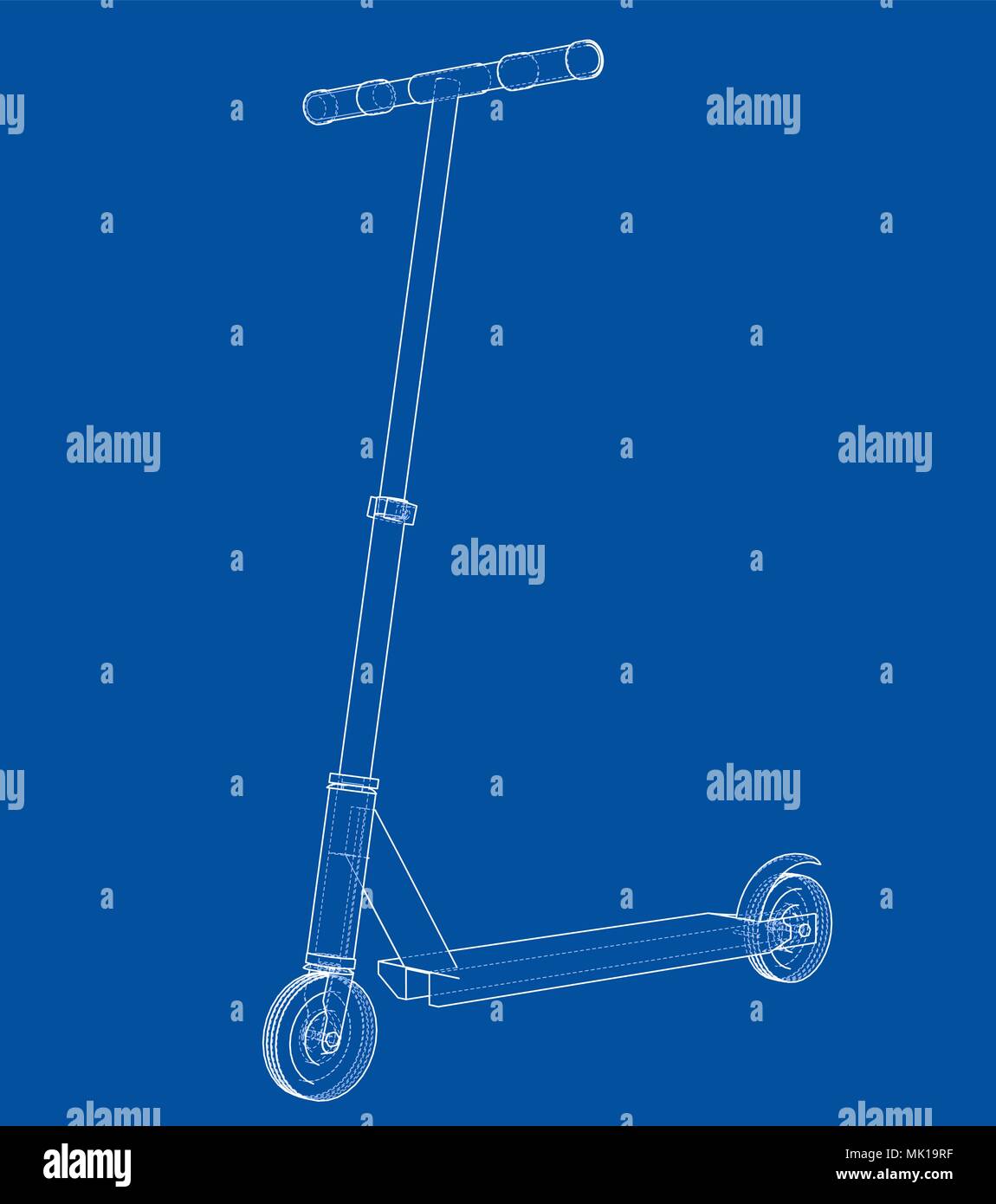 Kick scooter outline. Vector Stock Vector Image & Art Alamy