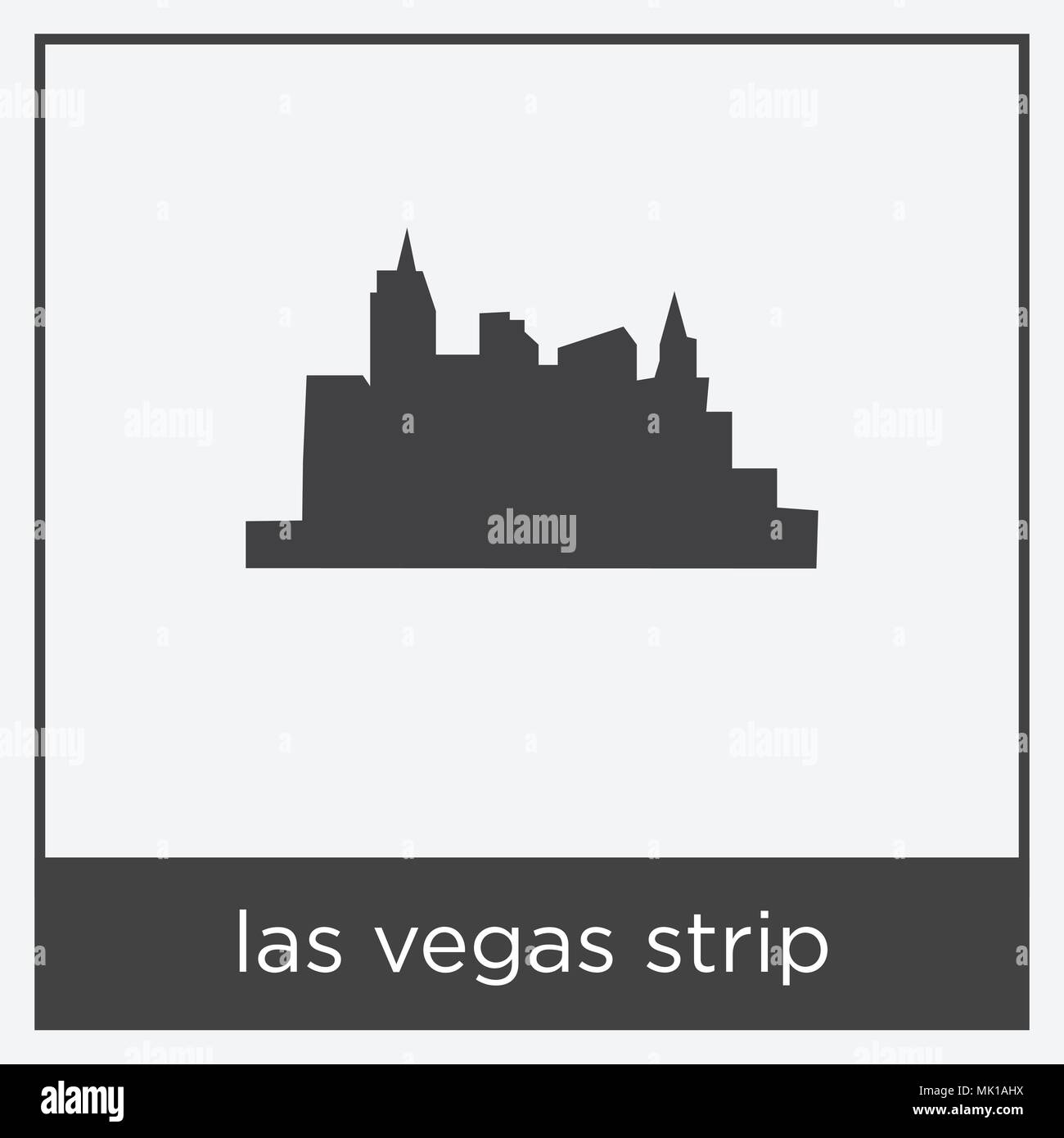 Las vegas strip skyline Stock Vector Images - Alamy