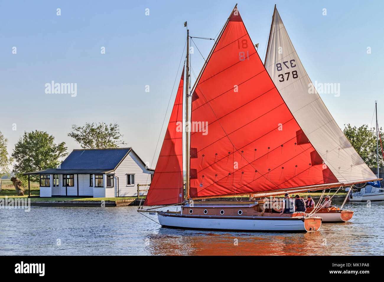 Norfolk broads sailing boats hires stock photography and images Alamy