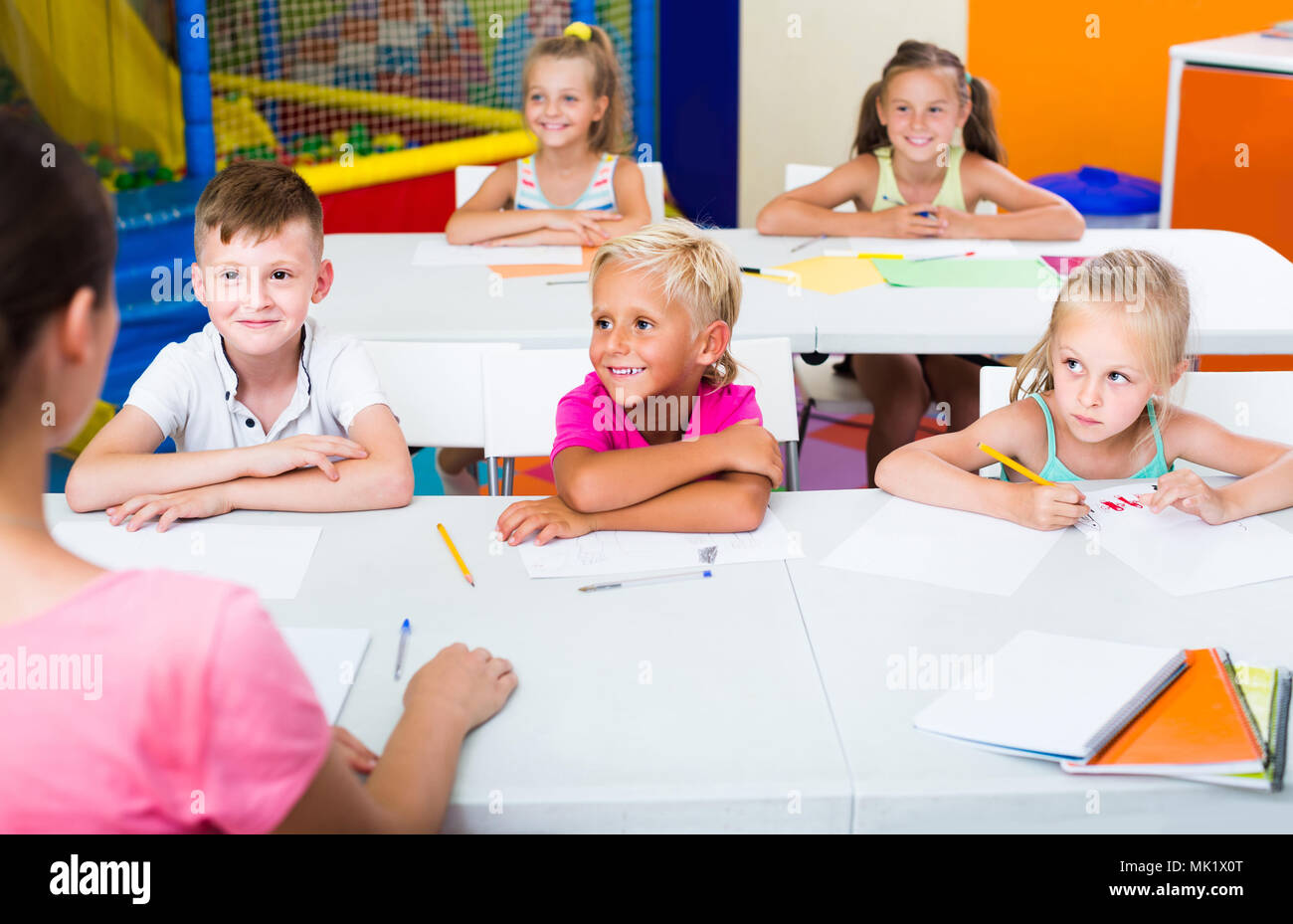 Together school happy children hi-res stock photography and images - Alamy