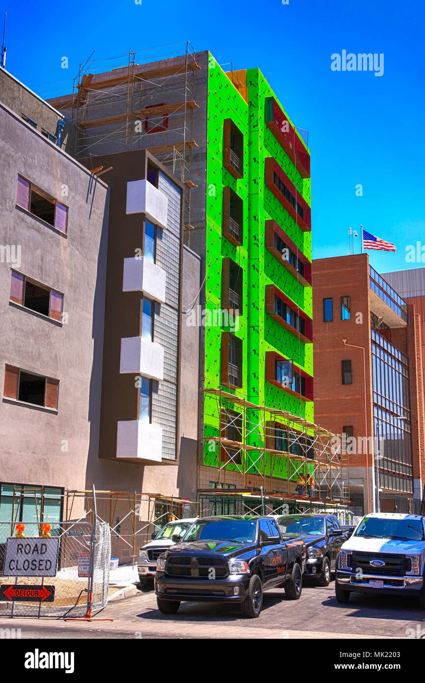 New construction of apartments in downtown Tucson AZ Stock Photo Alamy