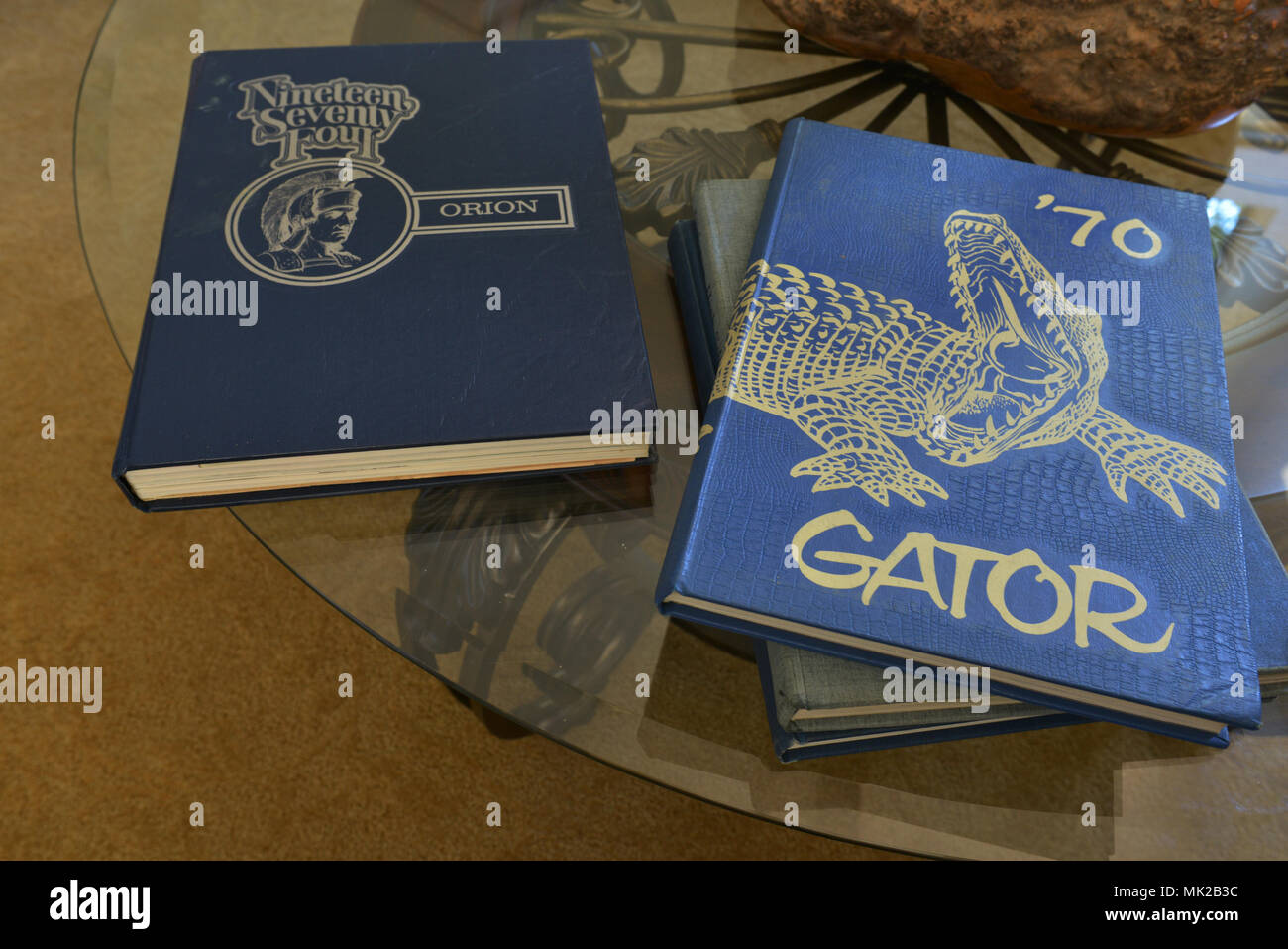 American high school yearbooks from 1960s and 1970s Stock Photo Alamy