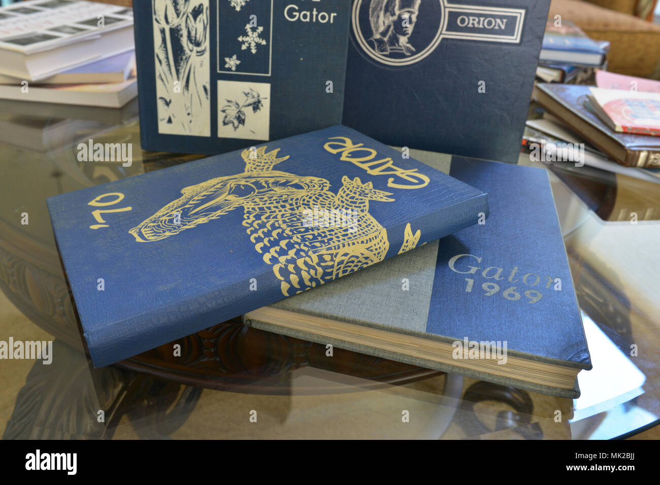 American high school yearbooks from 1960s and 1970s Stock Photo Alamy