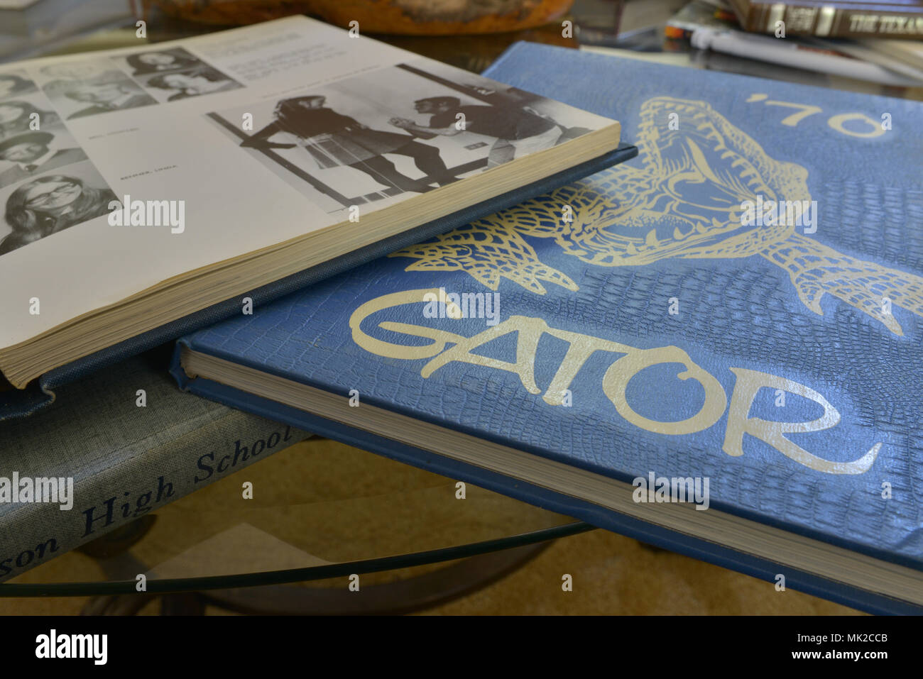American high school yearbooks from 1960s and 1970s Stock Photo Alamy