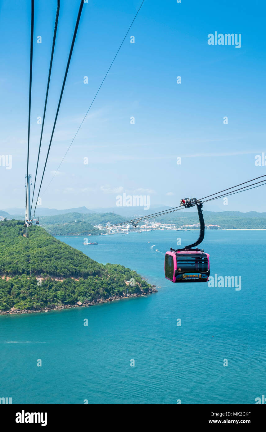 The sea cablecar between An Thoi and Hon Thom (Pineapple Island) on Phu