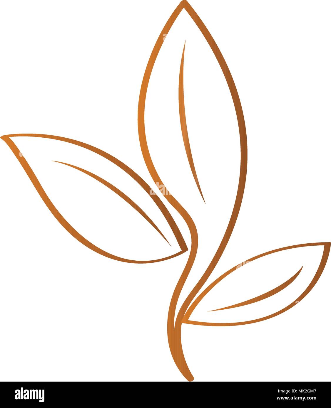 Isolated leaves silhouette Stock Vector Image & Art - Alamy