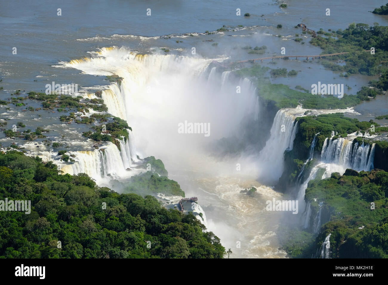 Aerial View Of The Devil s Throat Or Garganta Del Diablo At Iguassu 