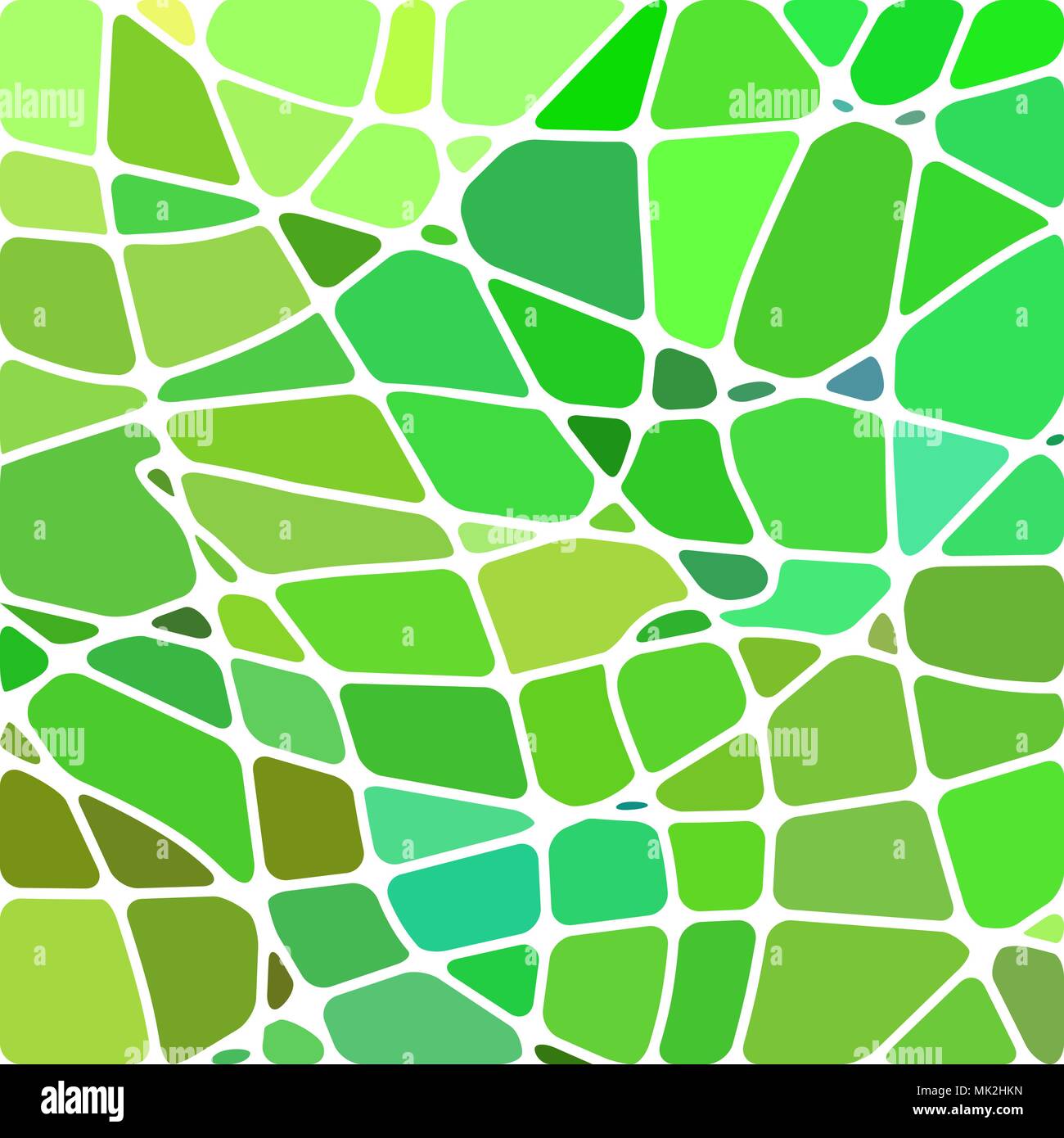 abstract vector stained-glass mosaic background - green and brown Stock ...