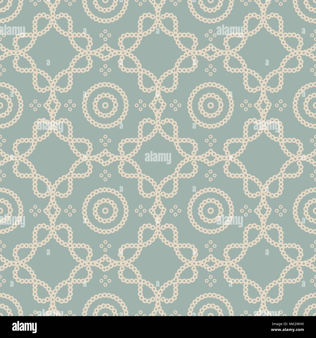 Antique seamless background Round Dot Curve Cross Frame Line, Ideal for ...