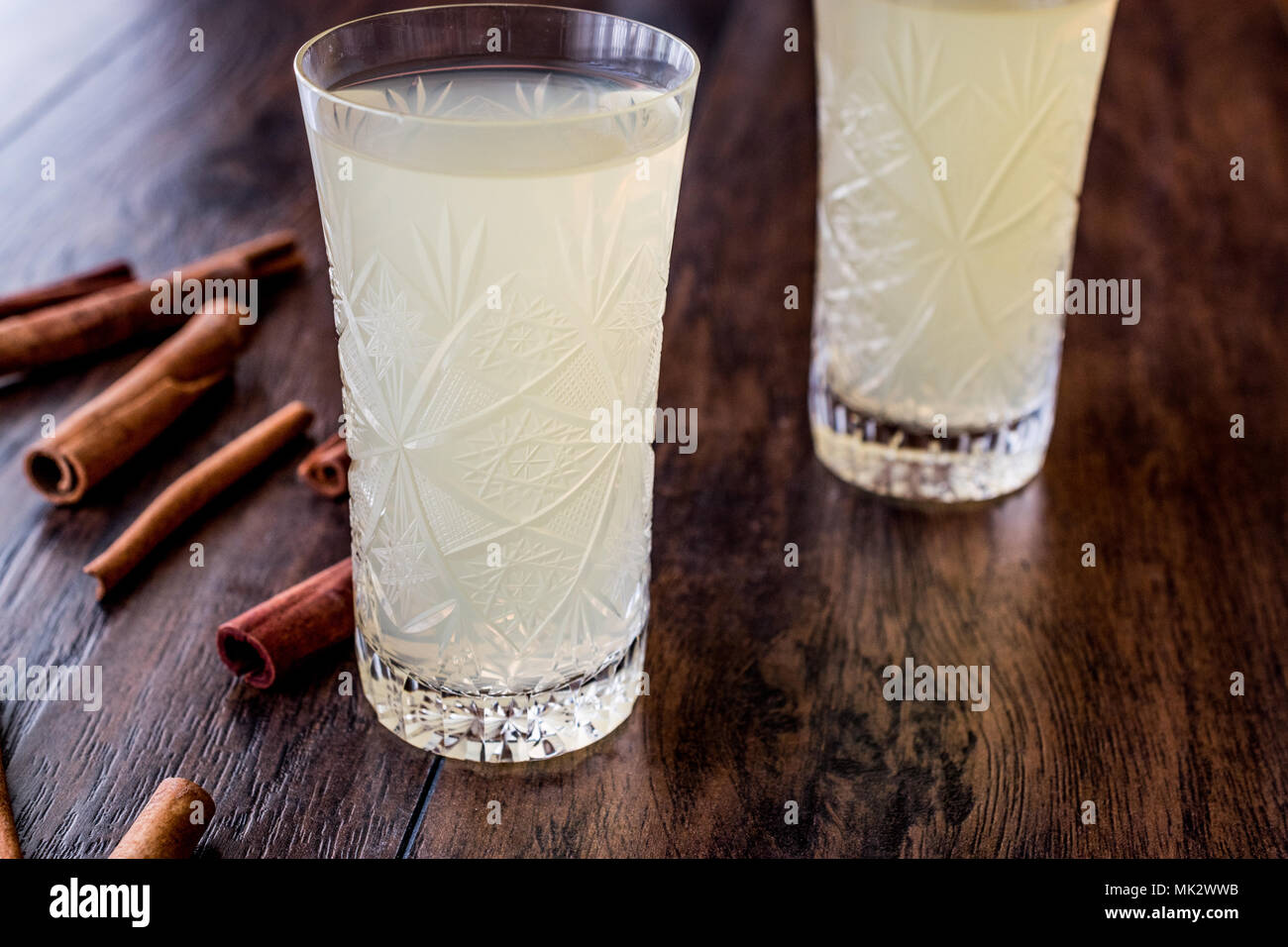 Sirkencubin serbeti / Sherbet with vinegar and honey. Organic Beverage. Stock Photo