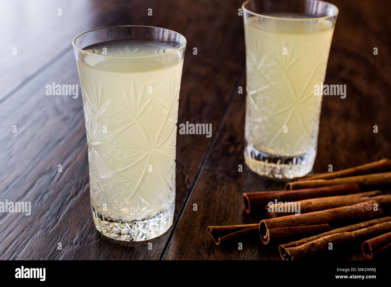 Sirkencubin serbeti / Sherbet with vinegar and honey. Organic Beverage. Stock Photo