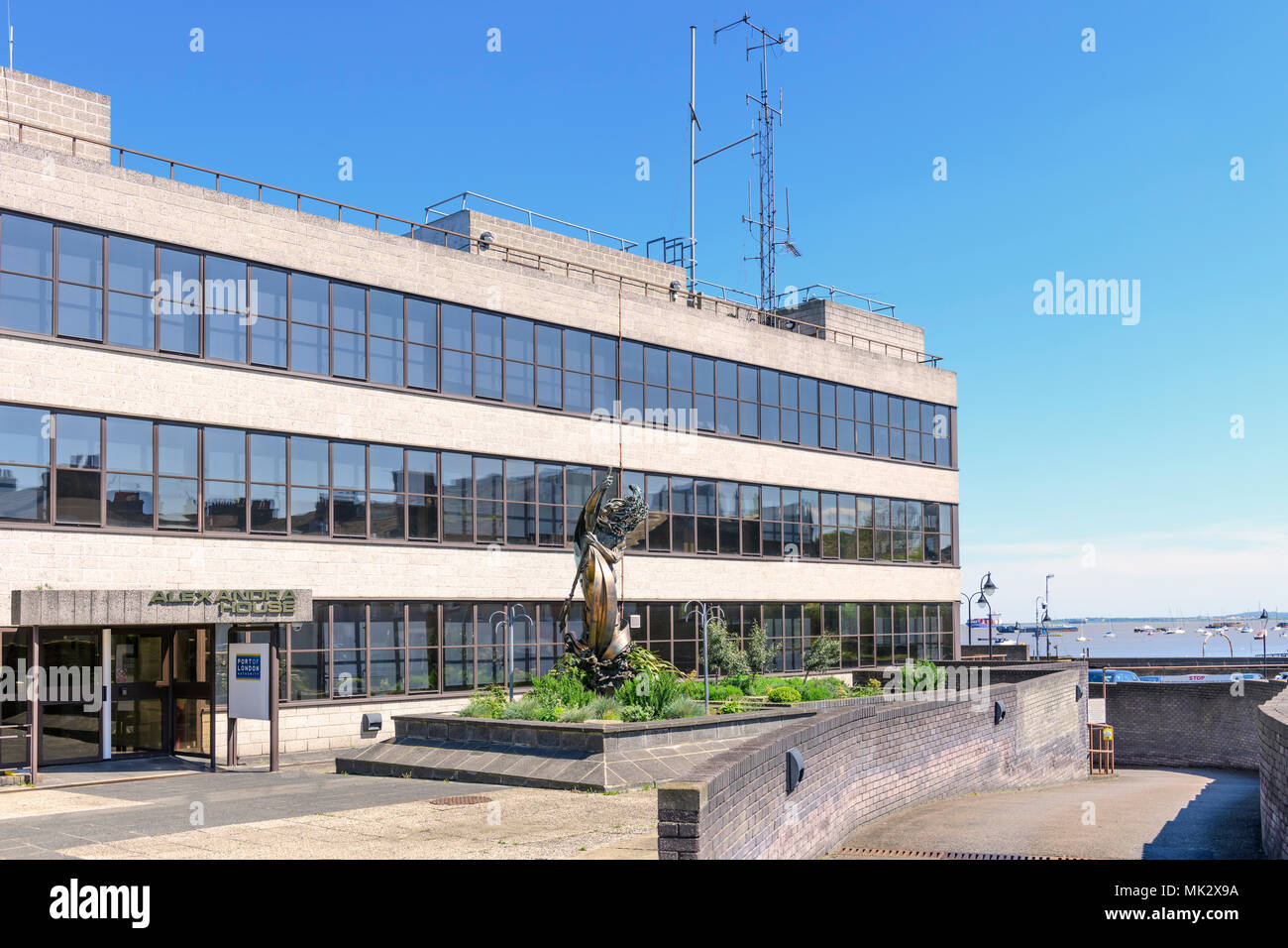 Alexandra house part of the port of London Authority complex, Gravesend Kent Stock Photo