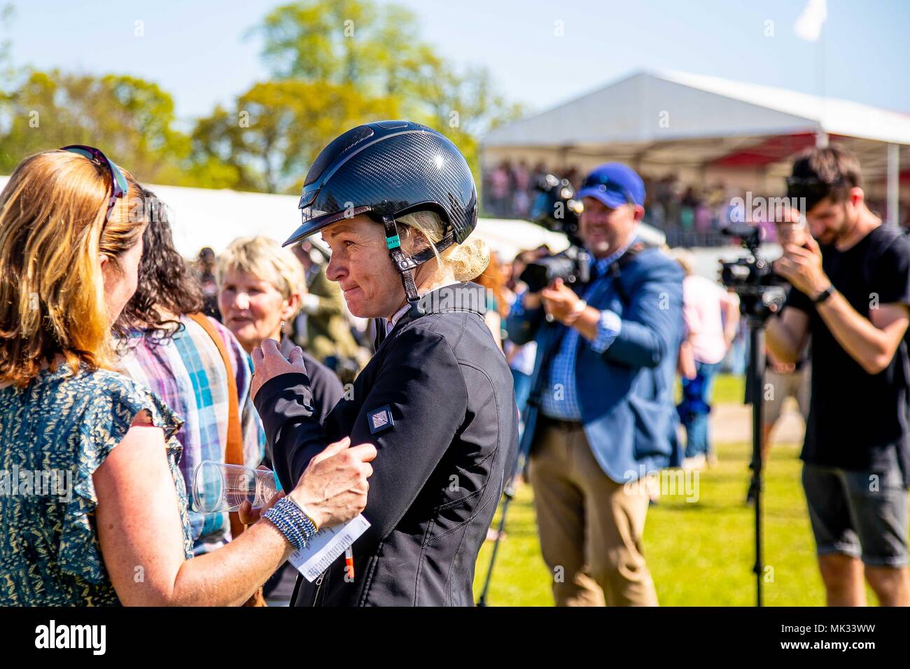 Gloucestershire, UK. 6th May 2018. Showjumping. Day 4. Jonelle Price ...