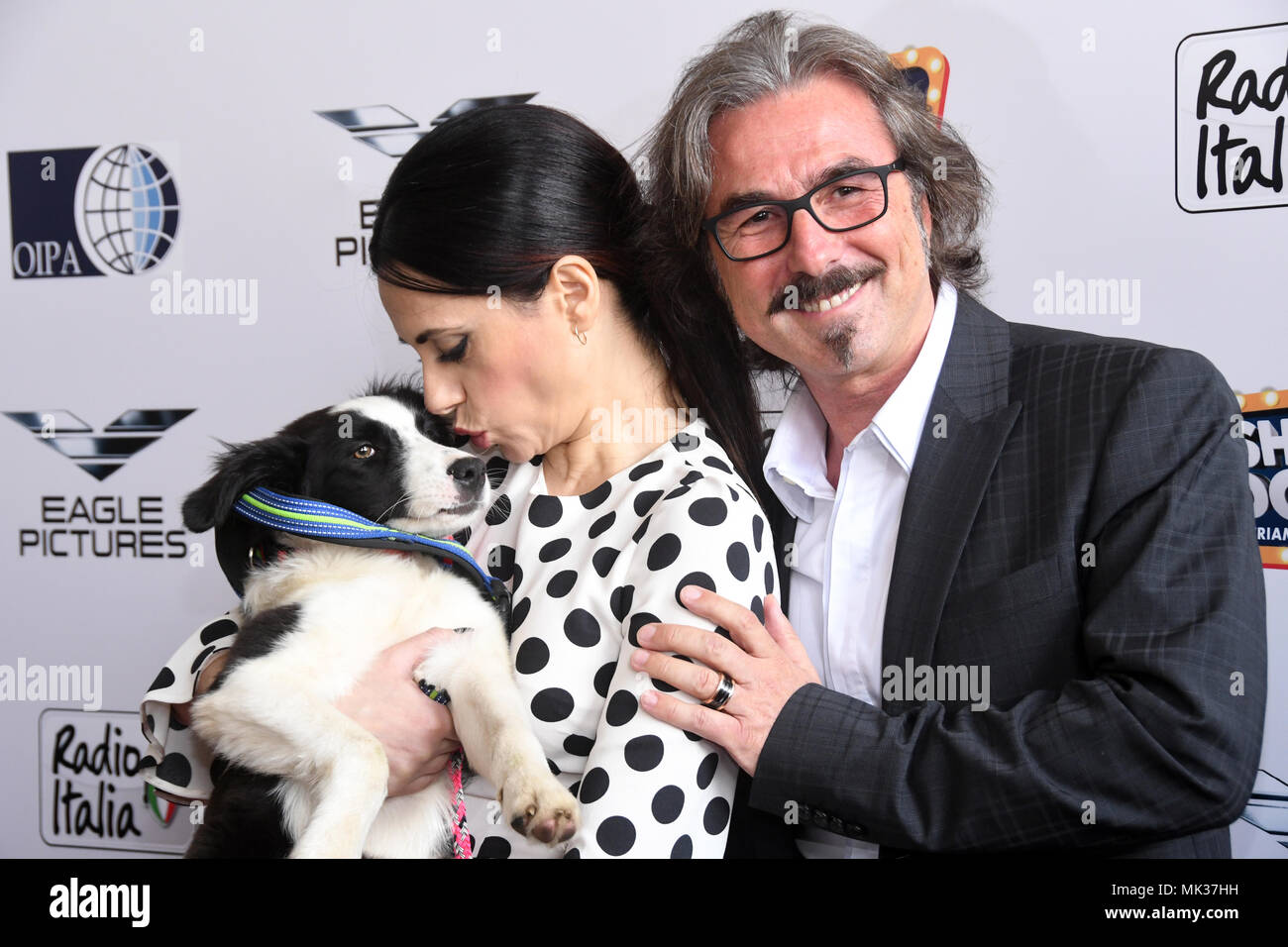 Rome Italy 06 May 2018 - Cinemas Moderno Photocall preview movie SHOW DOGS Rossella Brescia and Luciano Cannito Credit: Giuseppe Andidero/Alamy Live News Stock Photo