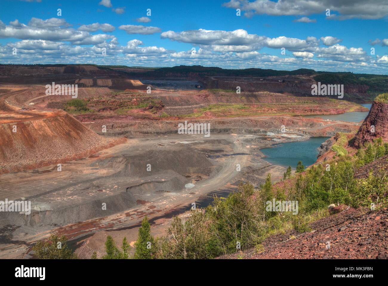 Hibbing, Minnesota has one of the largest open pit mines Stock Photo Alamy