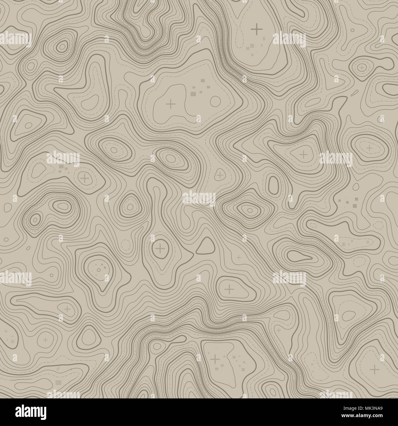 Seamless pattern. Topographic map background with space for copy ...
