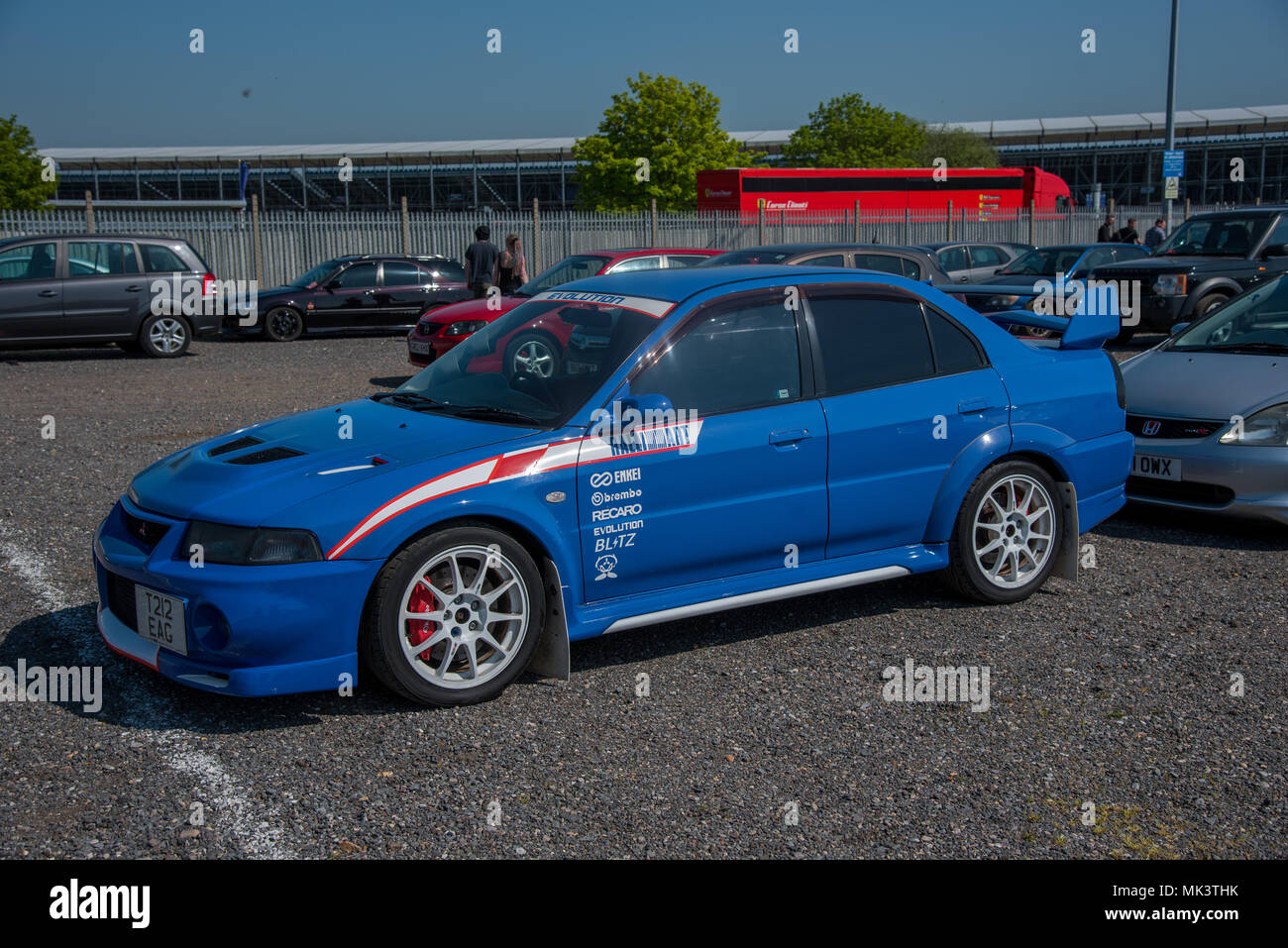 Mitsubishi Evo 6 Race Car Stock Photo