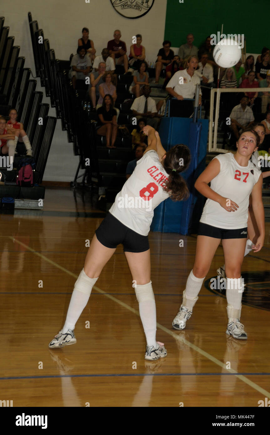 High School Girls Volleyball High Resolution Stock Photography and