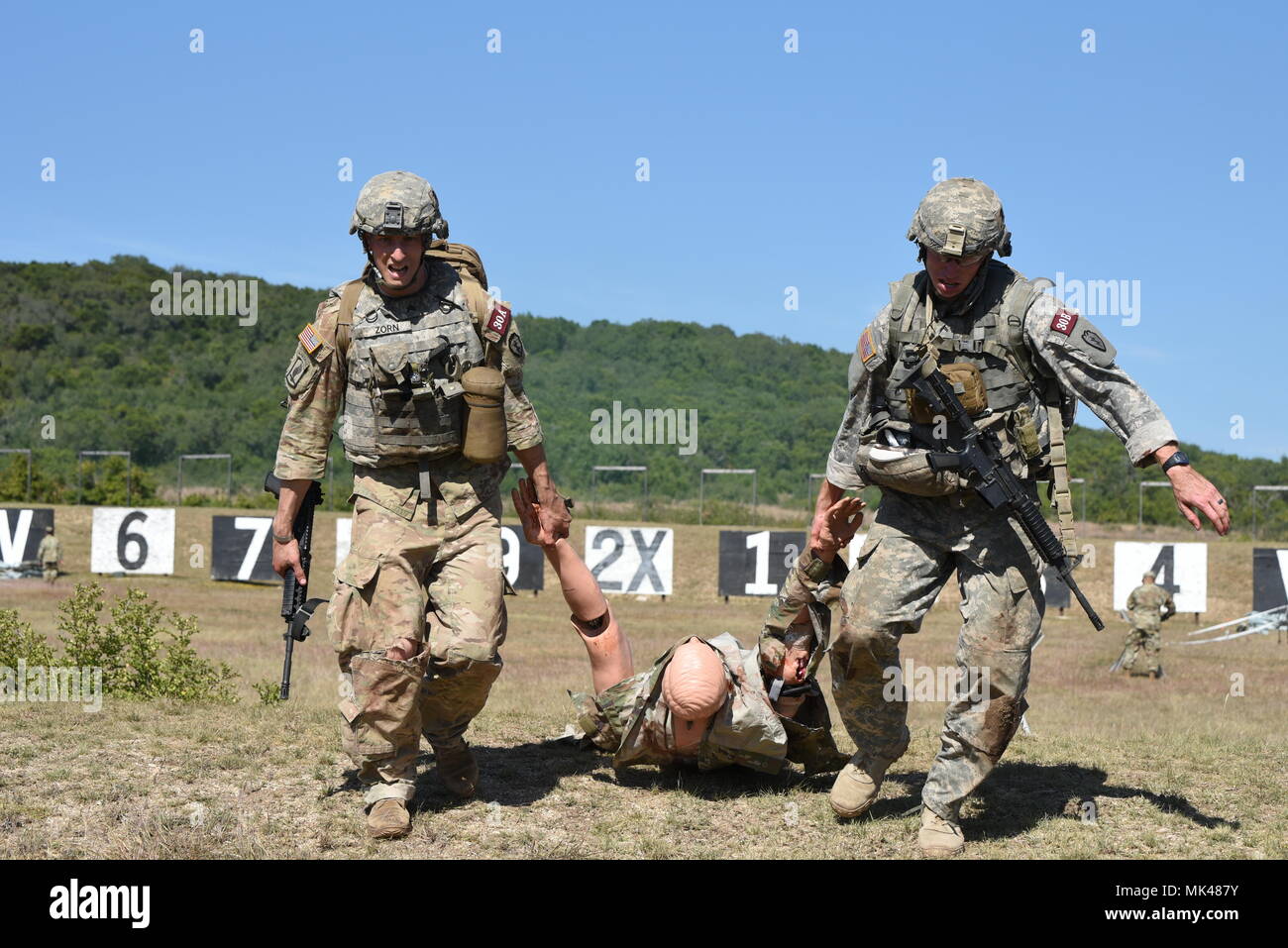 SGT Jonathan Zorn, CPL Nathaniel Swartz, U.S. Army Alaska Stock Photo