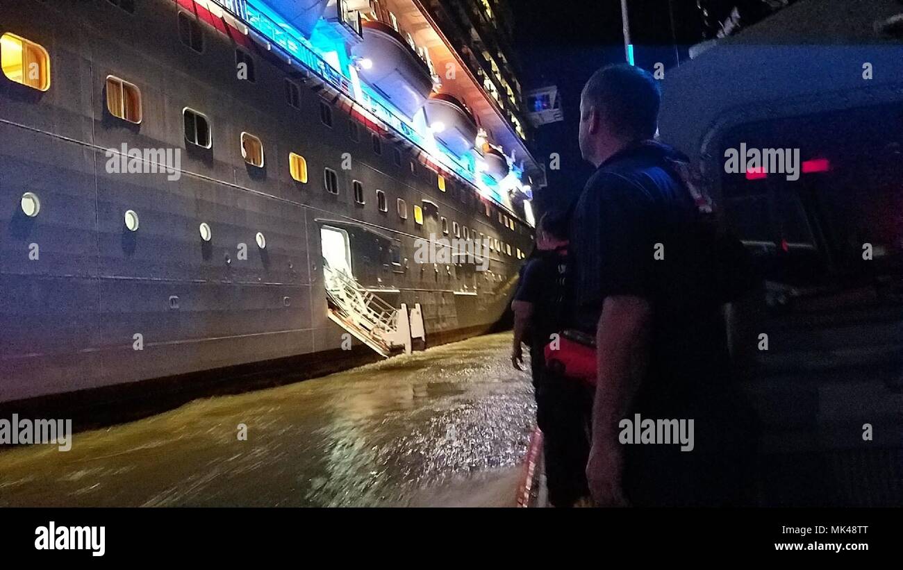 Coast Guard Members From Station Venice Louisiana Medevac A Cruise Ship Crewmember Who Was Experiencing Appendicitis Symptoms Near Venice November 6 2017 The Crewmember Was Taken To To Emergency Medical Services At