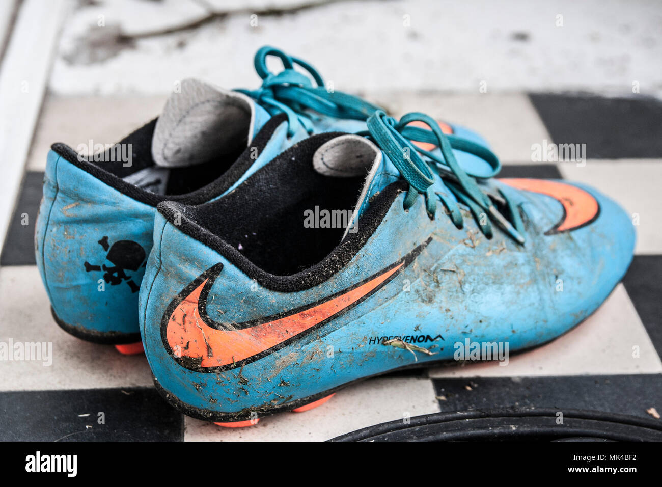Kids football boots hi-res stock photography and images - Alamy