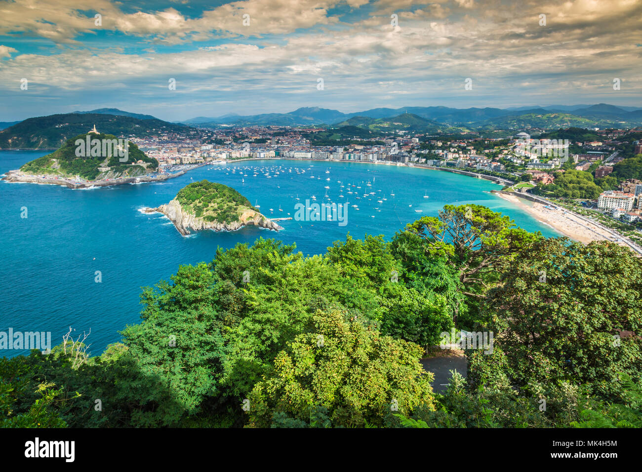 San sebastian view aerial hi-res stock photography and images - Alamy