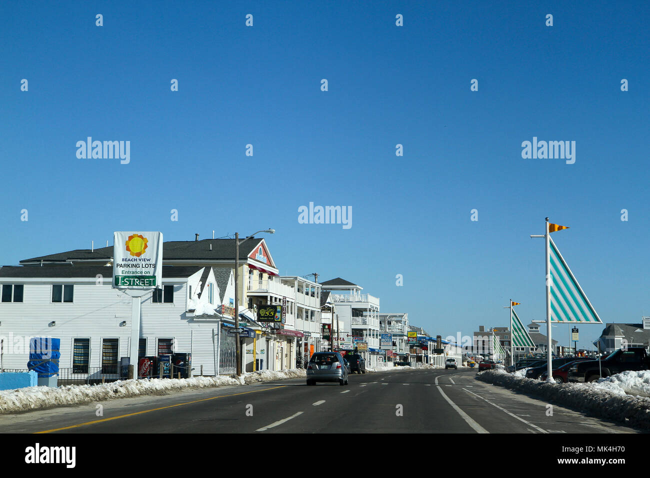 Winter in Hampton Beach, Hampton, New Hampshire, United States Stock Photo Alamy
