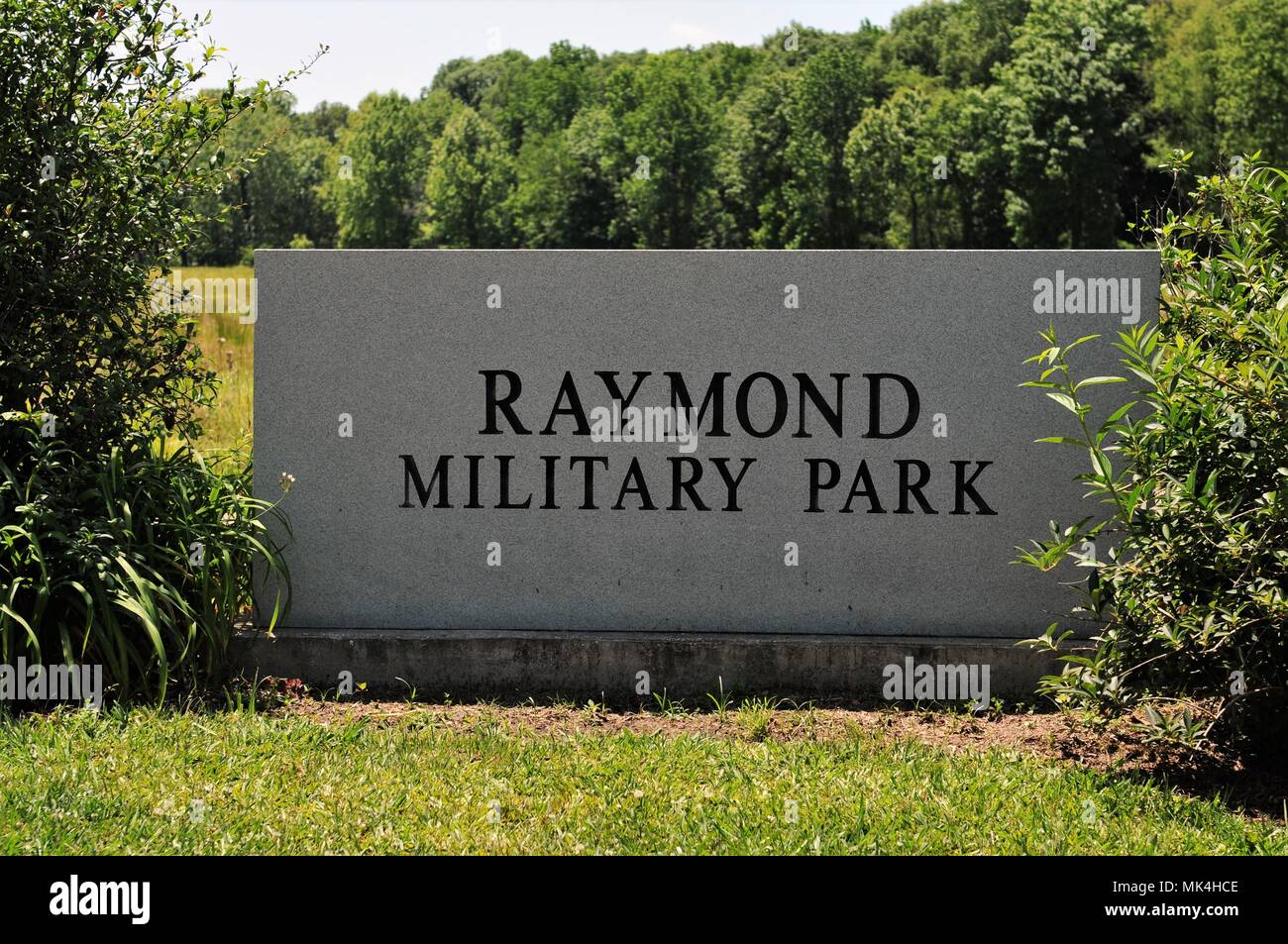 The battlefield in Raymond, Mississippi were Union and Confederate