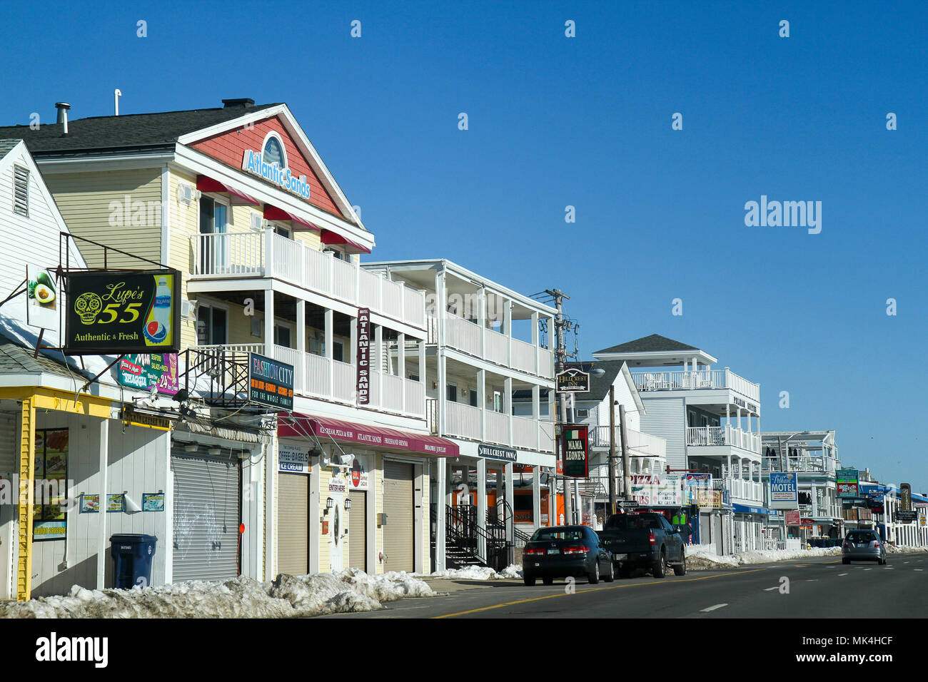 Winter in Hampton Beach, Hampton, New Hampshire, United States Stock Photo Alamy