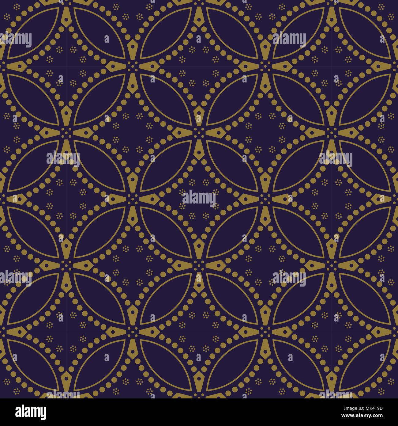 Antique seamless background Round Curve Cross Dot Flower, Ideal for ...