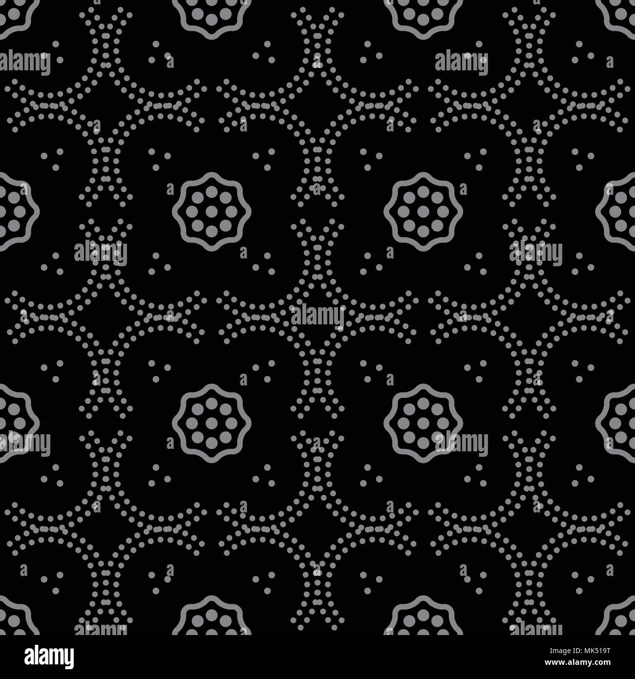 Antique seamless background Curve Dot Line Frame Flower, Ideal for ...