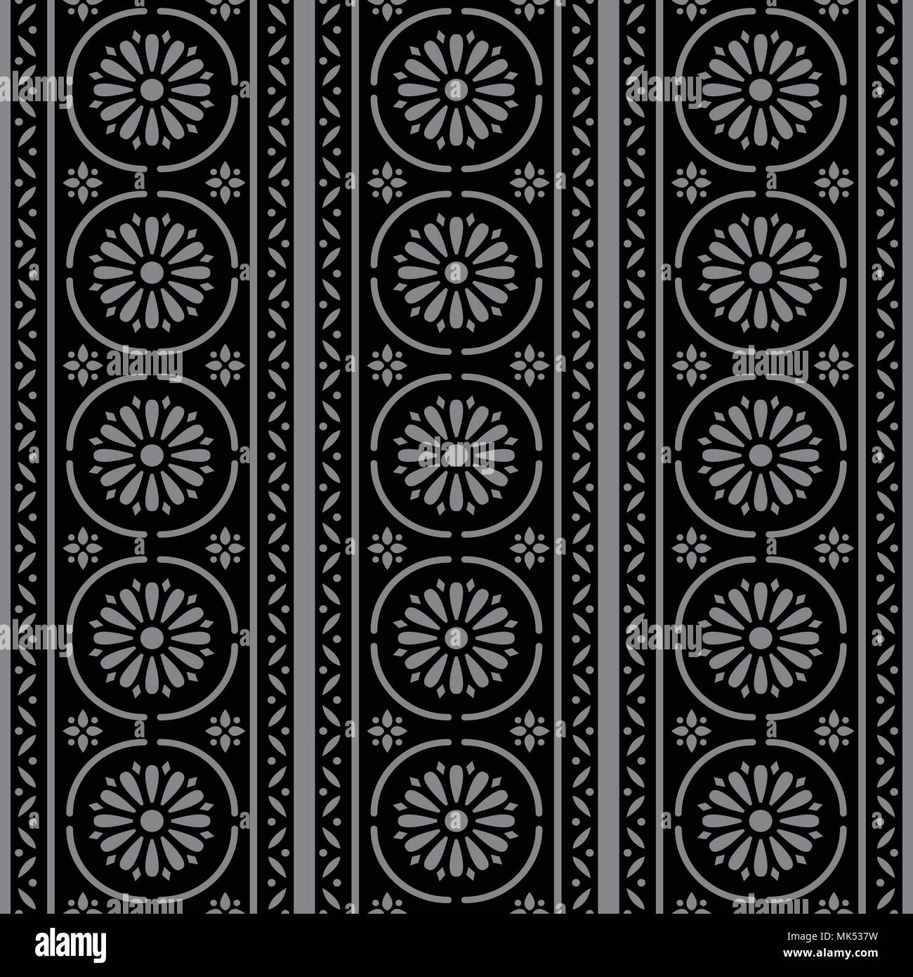 Antique seamless background Round Curve Cross Frame Line Flower, Ideal ...