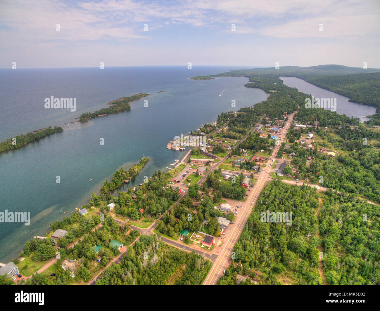 Copper Harbor in Northern Michigan's Upper Peninsula during Summer via