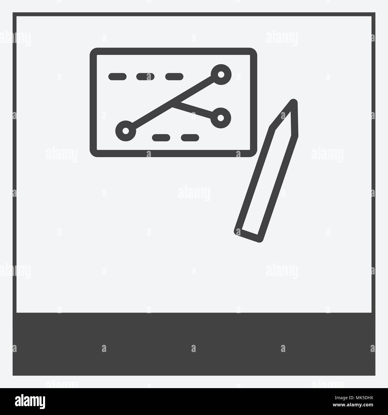 icon isolated on white background with gray frame, sign and symbol ...