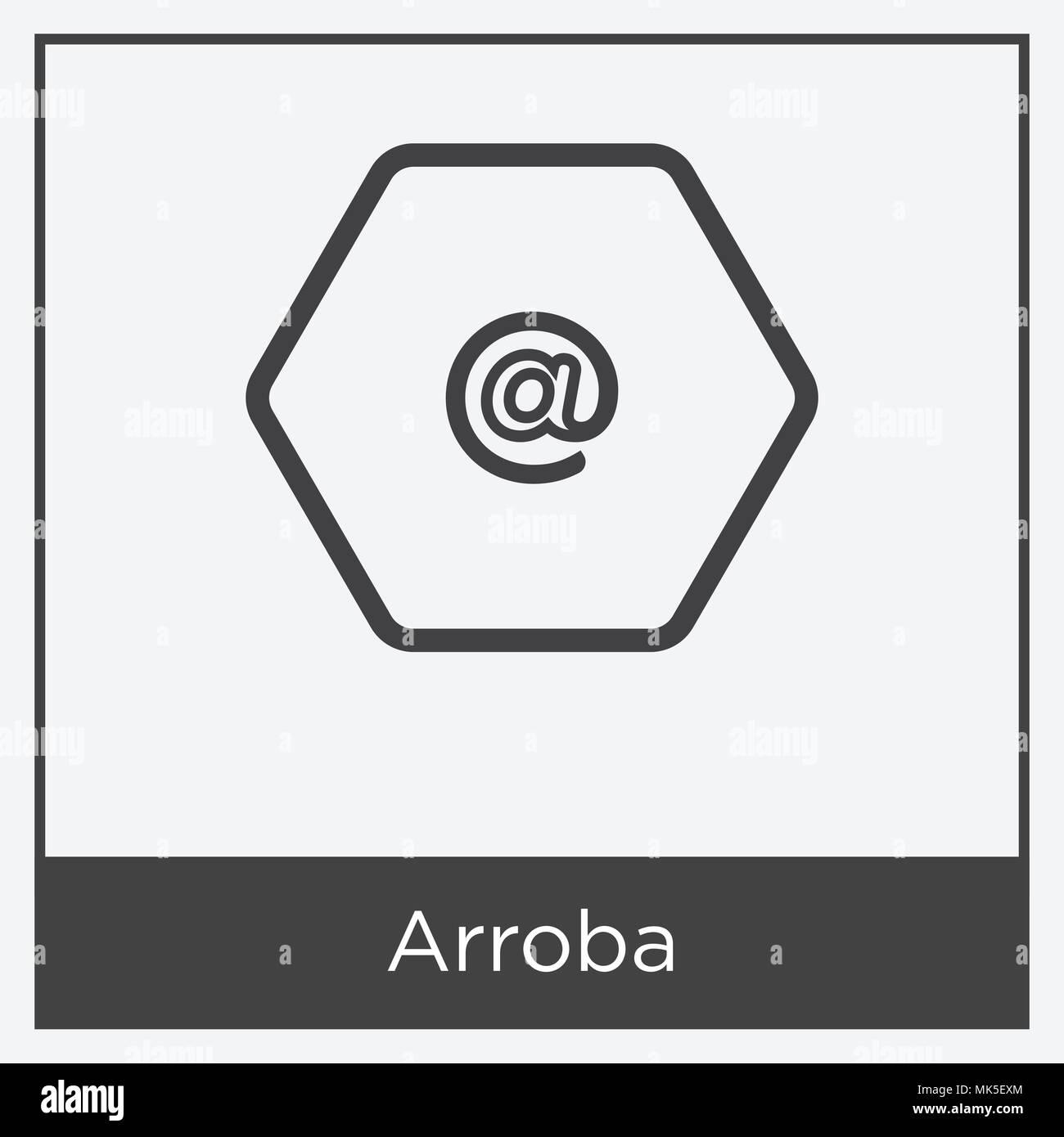 Arroba vector vectors hires stock photography and images Alamy